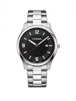 Wenger City Active Black Dial 43Mm Stainless Steel Case And Bracelet Unisex Watch