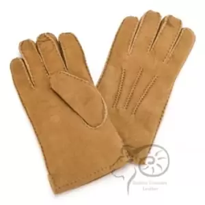 Eastern Counties Leather Mens 3 Point Stitch Sheepskin Gloves (M) (Tan)