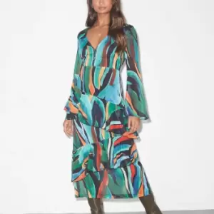 Never Fully Dressed Womens Zebra Palma Dress - Multi - UK 8