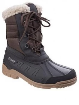 Cotswold Coset Snowboot, Brown, Size 7, Women