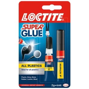 Loctite Super Glue for All Plastics