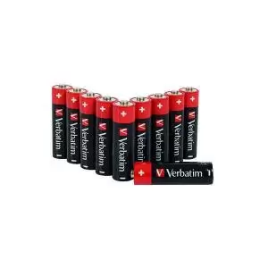 Verbatim AA Battery Premium Alkaline Hangcard Pack of 10 49875 VM49875