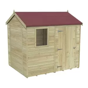 8' x 6' Forest Premium Tongue & Groove Pressure Treated Reverse Apex Shed (2.47m x 1.98m)