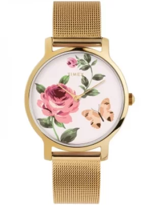 Timex Ladies Floral Watch TW2U19100
