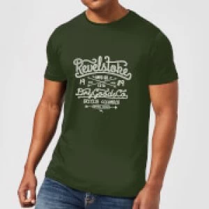 Revelstokes Mens T-Shirt - Forest Green - L