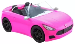 Barbie Pink Convertible 2-Seater Vehicle with Rolling Wheels