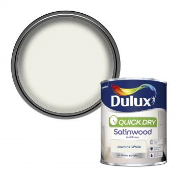 Dulux Quick Dry Jasmine White Satinwood Mid Sheen Paint 750ml