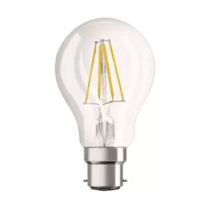 Osram 7W Parathom Clear LED Globe Bulb BC/B22 Dimmable Very Warm White - 287440-439191