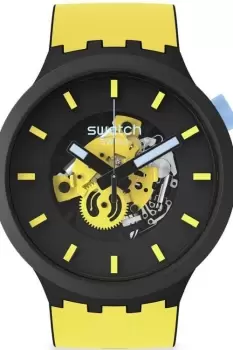 Swatch Mustard Skies Big Bold Bioceramic Watch SB03B109