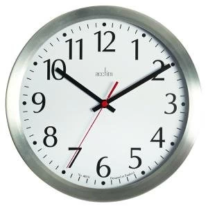 Acctim Javik 10" Wall Clock Aluminium 27417
