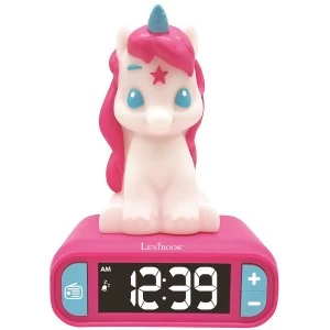 Lexibook Unicorn Night Light Radio Alarm Clock