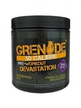 Grenade 50. Calibre Pre Workout Energy Boost Powder 232G - Berry Blast