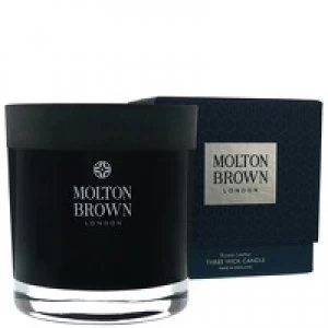 Molton Brown Russian Leather Three Wick Scented Candle 500g