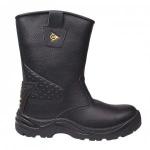 Dunlop Safety Rigger Mens Steel Toe Cap Safety Boots - Black