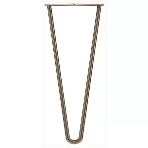 Rothley 350mm 2 Pin Hairpin Leg - Antique Brass - Set of 4