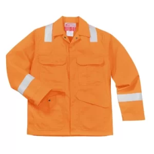 Biz Flame Mens Flame Resistant Jacket Orange L