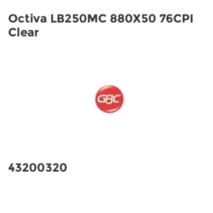 GBC Octiva LB250MC 880X50 76CPI Clear