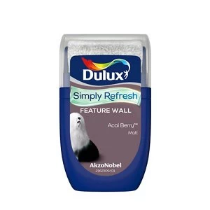 Dulux Simply Refresh Feature Wall Acai Berry Matt Emulsion Paint 30ml