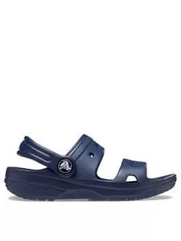 Crocs Classic Toddler Sandal, Navy, Size 8 Younger