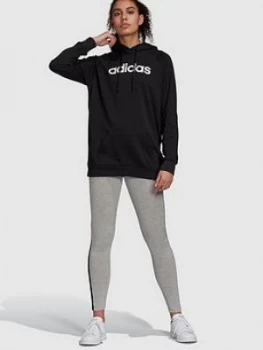 adidas Hoodie & Leggings Tracksuit - Black, Size L, Women