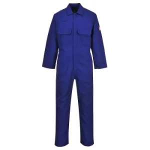 Biz Weld Mens Flame Resistant Overall Royal Blue 4XL 32"