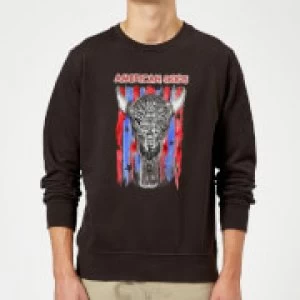 American Gods Skull Flag Sweatshirt - Black - XXL