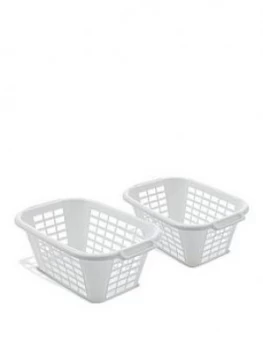 Addis 2 Pack 40L Laundry Baskets