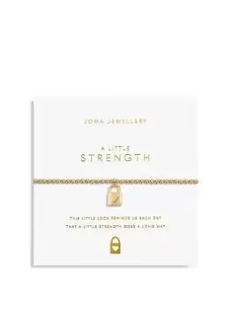 Joma Jewellery GOLD A LITTLE STRENGTH BRACELET, Gold, Women