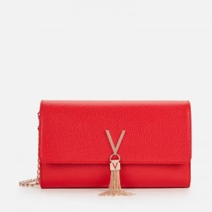 Valentino by Mario Valentino Womens Divina Large Shoulder Bag - Red