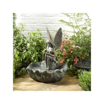 Smart Garden - Solar Fairy Leaf Garden Water Feature Fountain Bird Bath 1170341