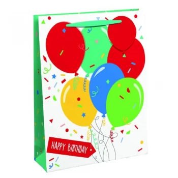 Happy Birthday Balloon Gift Bag Large Pack of 6 26952-2