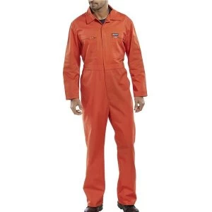 Super Click Workwear Heavy Weight Boilersuit Orange Size 38 Ref