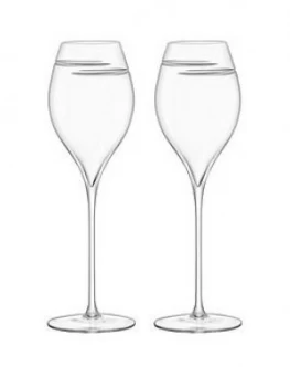 Lsa International Verso Tulip Champagne Glasses ; Set Of 2