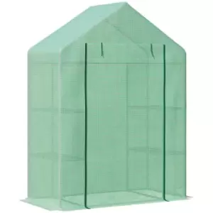 Outsunny Greenhouse For Outdoor Portable Gardening Plant Grow House - Green