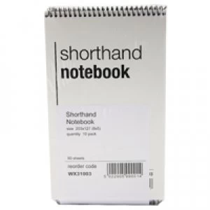 Nice Price Spiral ShortHand Notebook 80 Leaf Pack of 10 WX31003