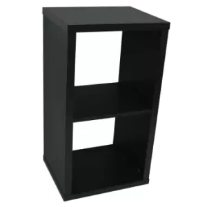 Techstyle Cube 2 Cubby Square Display Shelves / Vinyl Lp Record Storage Black