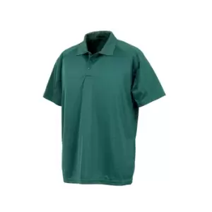 Spiro Unisex Adults Impact Performance Aircool Polo Shirt (XXS) (Bottle Green)