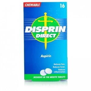 Disprin Direct Chewable Aspirin 16 Tablets