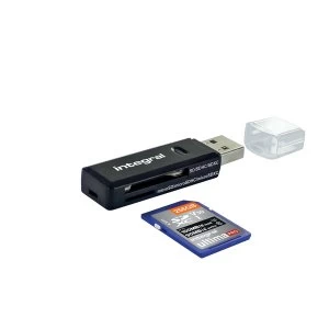 Integral USB 3.1 SD and microSD Card Reader