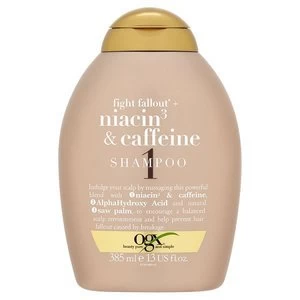 OGX Anti-Hair Fallout Niacin + Caffeine Shampoo 385ml