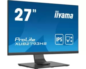iiyama ProLite XUB2793HS-B4 27" Full HD IPS 3-side Borderless Height Adjustable Monitor