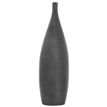 Hotel Collection Hammered Metal Vase - Black Nickle