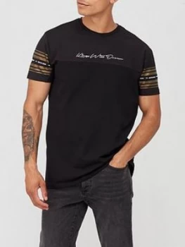 Kings Will Dream Vez T-Shirt - Black/Gold, Size XS, Men