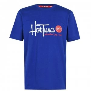 Hot Tuna Crew T Shirt Mens - Ryl Blue Logo