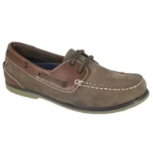 Rdek Mens Nubuck Boat Shoes (5 UK) (Brown)