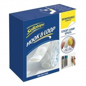 Sellotape Removable Sticky Loop 22m Spots Roll Pack of 125 Spots