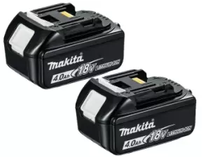 Makita BL1840BX2 18v 4Ah LXT Li-ion Makstar Battery Twin Pack