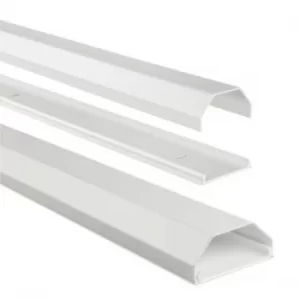 Hama Aluminium Cable Duct, angular, 110/5/2.6 cm, white
