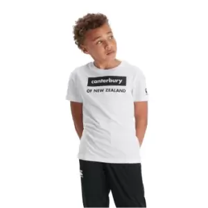 Canterbury Graphic T Shirt Junior Boys - White