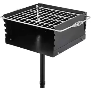 Vevor - Outdoor Park Style Grill Park Style Charcoal Grill Carbon Steel Park Style bbq Grill Adjustable Park Charcoal Grill with Stainless Steel